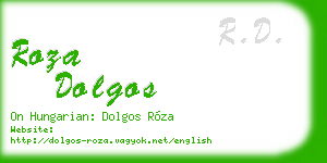 roza dolgos business card