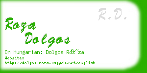 roza dolgos business card